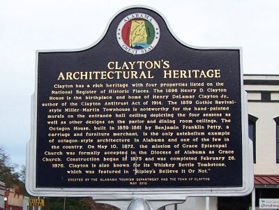 Claytons Architectural Heritage Marker image. Click for full size.