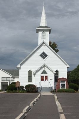 Mount Pleasant Methodist Church and Marker image. Click for full size.