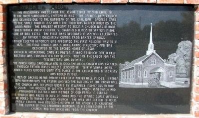 Parish of Sacred Heart - Chetopa Marker (Side A) image. Click for full size.