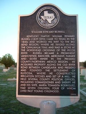 William Edward Russell Marker image. Click for full size.