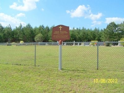 Union Baptist Church Cemetery Marker image. Click for full size.