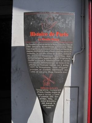 Le Moulin-Rouge Marker. Click for full size. Le Moulin-Rouge Marker image. Click for full size.