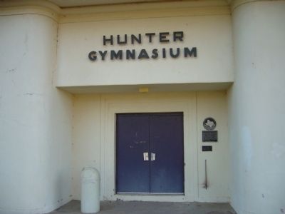 Hunter Gymnasium Marker image. Click for full size.