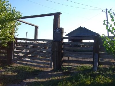 Marfa Stockyards Marker. Click for full size. Marfa Stockyards Marker image. Click for full size.