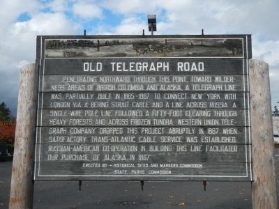 Old Telegraph Road Marker image. Click for full size.