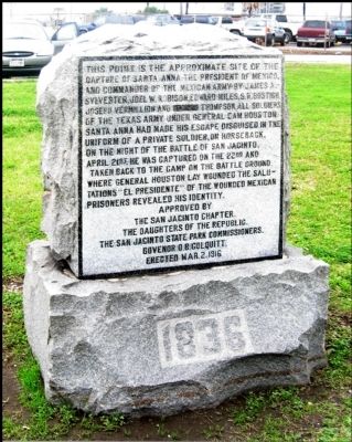 The Capture of Santa Anna Marker. Click for full size. The Capture of Santa Anna Marker image. Click for full size.