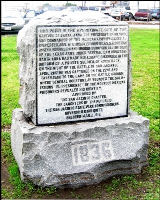 The Capture of Santa Anna Marker image. Click for full size.