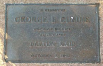George B. Cubine Marker. Click for full size. George B. Cubine Marker image. Click for full size.
