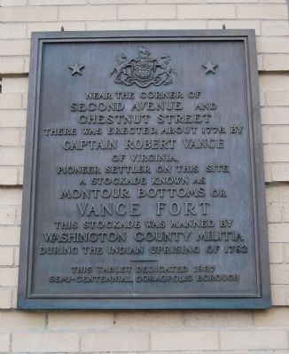 Vance Fort Marker image. Click for full size.