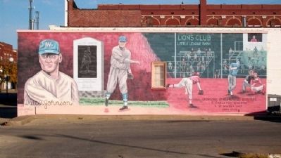 Walter Johnson Mural at 223 West 9th Street. Click for full size. Walter Johnson Mural at 223 West 9th Street image. Click for full size.