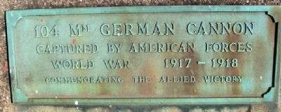 104mm German Cannon Marker. Click for full size. 104mm German Cannon Marker image. Click for full size.