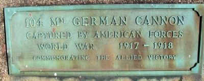 104mm German Cannon Marker image. Click for full size.