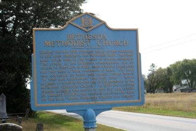 Bethesda Methodist Church Marker image. Click for full size.