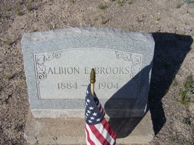Albion E. Brooks grave image. Click for full size.