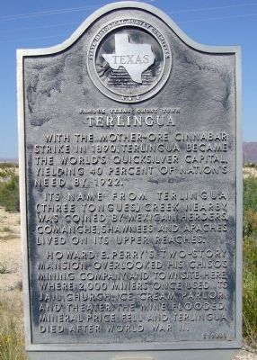 Terlingua Marker image. Click for full size.