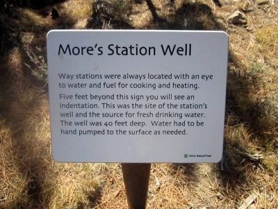 More's Station Well (Interpretive Marker #5) image. Click for full size.