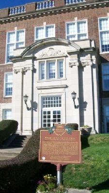 Edward Lee McClain High School and Marker. Click for full size. Edward Lee McClain High School and Marker image. Click for full size.