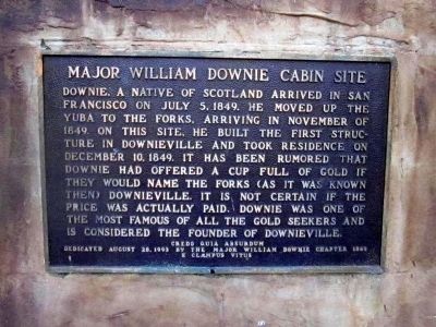 Major William Downie Cabin Site Marker image. Click for full size.