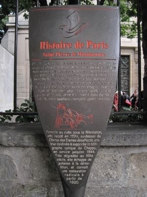 Saint-Pierre de Montmartre Marker image. Click for full size.