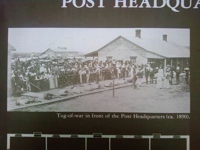 Post Headquarters Marker detail image. Click for full size.