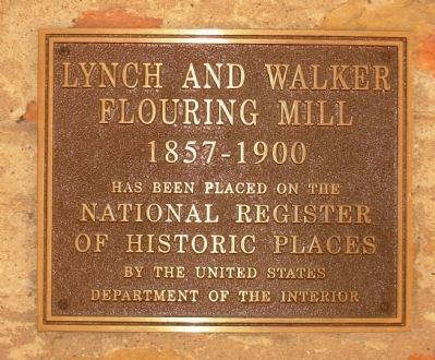 Lynch and Walker Flouring Mill Marker image. Click for full size.