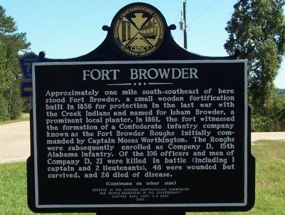 Fort Browder Marker image. Click for full size.