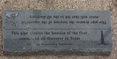 First Commercial Oil Discovery in Texas Marker image. Click for full size.