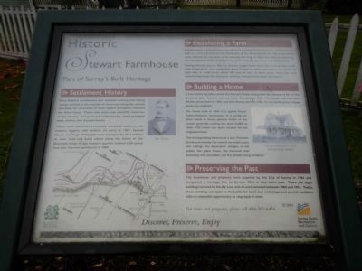 Historic Stewart Farmhouse Marker image. Click for full size.