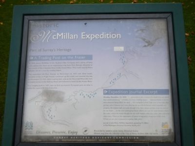 Historic McMillan Expedition Marker image. Click for full size.