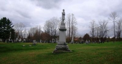 Poultney Civil War Monument in East Poultney Cemetery image. Click for full size.