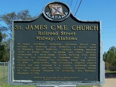 St. James C.M.E. Church Marker image. Click for full size.