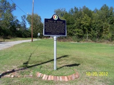 Town of Midway Marker image. Click for full size.