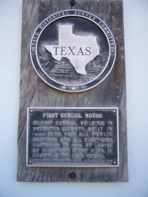 First School House Marker image. Click for full size.