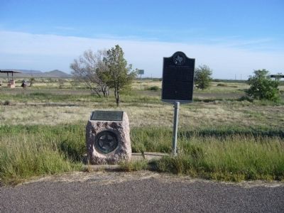 Brewster County Marker (on he left) image. Click for full size.