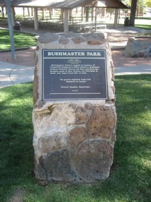 Bushmaster Park Marker - Wide Shot. Click for full size. Bushmaster Park Marker - Wide Shot image. Click for full size.