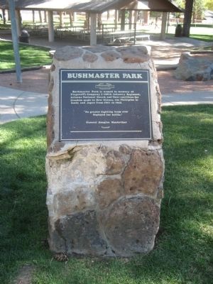 Bushmaster Park Marker - Wide Shot image. Click for full size.