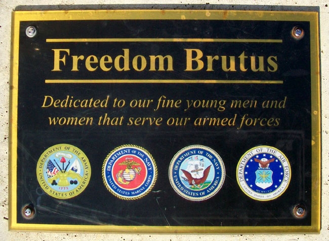 Freedom Brutus Dedication Marker
