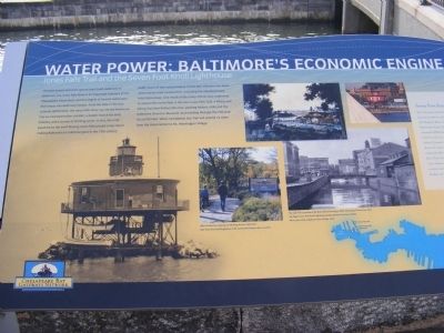 Water Power: Baltimore's Economic Engine Marker image. Click for full size.