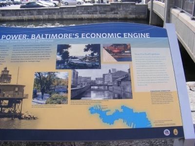 Water Power: Baltimore's Economic Engine Marker image. Click for full size.