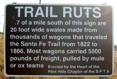Trail Ruts Marker. Click for full size. Trail Ruts Marker image. Click for full size.