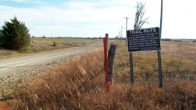 Trail Ruts Marker. Click for full size. Trail Ruts Marker image. Click for full size.
