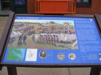 On To Yorktown Marker image. Click for full size.