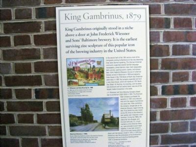 King Gambrinus, 1879 Marker image. Click for full size.
