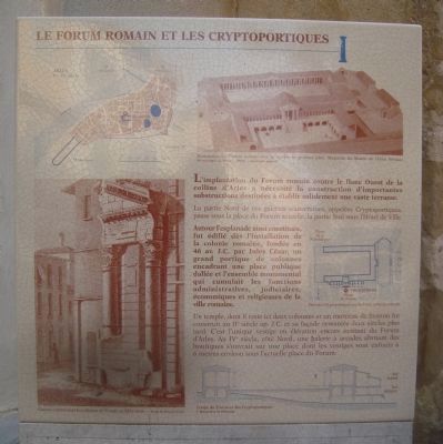 Le Forum Romain et Les Cryptoportiques Marker image. Click for full size.