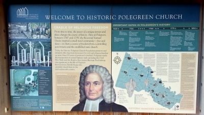 Welcome to Historic Polegreen Church Marker image. Click for full size.