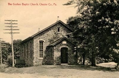 Goshen Baptist Church c. 1950 image. Click for full size.