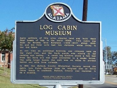 Log Cabin Museum Marker. Click for full size. Log Cabin Museum Marker image. Click for full size.