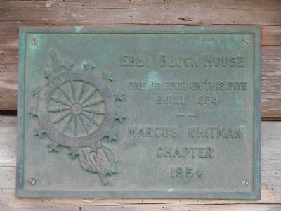 Ebey Blockhouse Marker. Click for full size. Ebey Blockhouse Marker image. Click for full size.