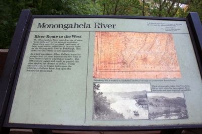 Monongahela River Marker. Click for full size. Monongahela River Marker image. Click for full size.