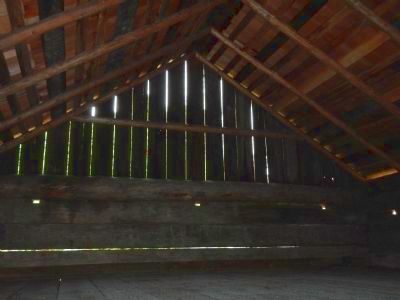 Second floor, interior of the Alexander Blockhouse image. Click for full size.